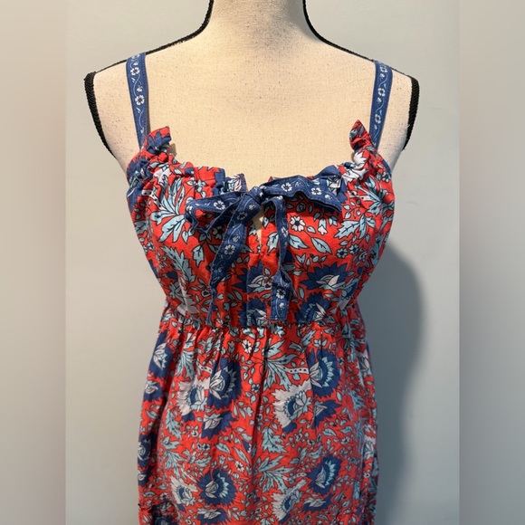 Natural Life Isabella Maxi Dress Tiered Red Blue Floral Women’s
Size XS - Picture 13 of 14